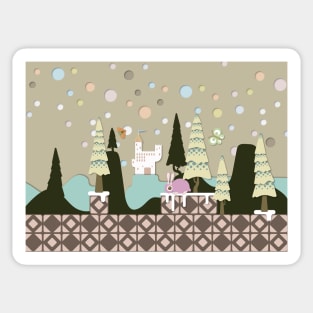 Woodland Castle Sticker